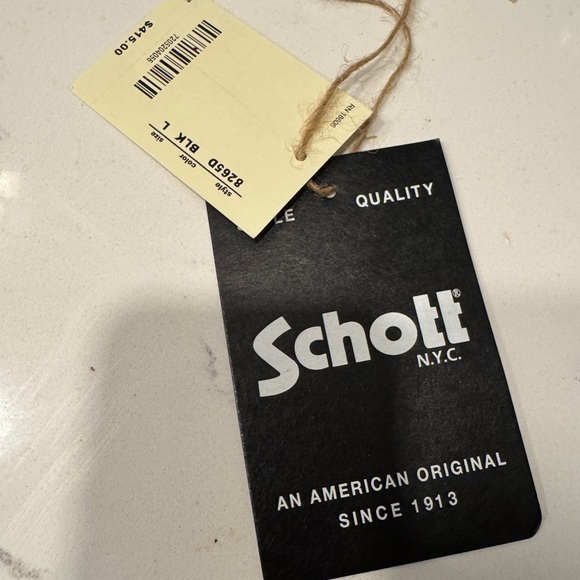 Schott Brooklyn Cotton Blend Down Filled Parka Black Large - Picture 12 of 12